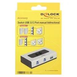 DeLOCK Umschalter USB 3.0 2 Port manuell bidirektional