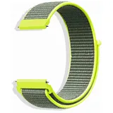 CeiBand Armband für 20MM 22MM 18MM, Nylon Uhrenarmbänder, Ersatzband mit klettverschluss, Verstellbares Uhrband für Herren und Damen - Gelb