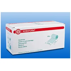 Nobaform Gipsbinden Fixiert 10 cmx2 m 10 St