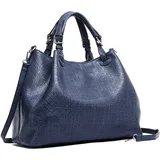 COLLEZIONE ALESSANDRO Shopper Flecht in softem Material, groß von collezione alessandro - blau