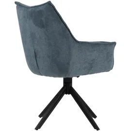 deVries Esszimmerstuhl Ginosa blau
