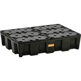 Cemo Auffangwanne 60l Kunststoff L800xB600xH180mm schwarz mit PE-Rost