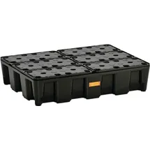 Cemo Auffangwanne 60l Kunststoff L800xB600xH180mm schwarz mit PE-Rost
