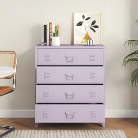 [en.casa] Hämeenlinna Büroschrank 80 x 40 x 92 cm Lila