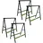 Trutzholm 4x Klappbock Sägebock Arbeitsbock klappbar 2er Set Traglast 200 kg/Paar Gerüstbock