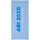 Egeria ABI 2026 Strandtuch 75 x 180 cm blau