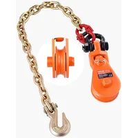 Vevor 2-Tonnen-Umlenkrolle mit G80-Kette, drehbarem Schäkel, 74 mm Scheibe