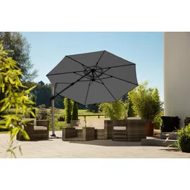 Schneider Schirme Bermuda Ø 350 cm anthrazit inkl. Ständer und Schutzhülle