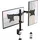 GRIFEMA Monitor Halterung 2 Monitore für 13-32 Zoll Bildschirm Dual Arm Höhenverstellbar Schwarz