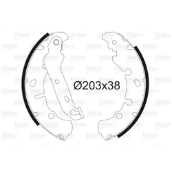 Bremsbackensatz VALEO 562772 für Ford Fiesta IV Puma Fusion Street KA