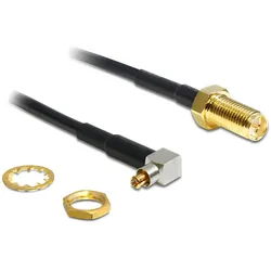 Delock Adapter MC-Card Plug 90° > RP-SMA Jack