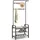 VASAGLE Schuhbank 33,7 x 72 x 183 cm 4-in-1 Design / Greige-schwarz