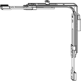 Maco Maco, MM Eckumlenkung SFG 2-flg RC2 mit Sperrschieber 1iS silber (208415)