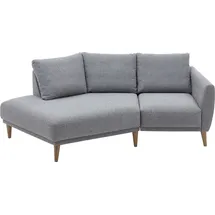 Atlantic Home Collection 2,5-Sitzer "Elvis", grau (saltnpepper), B:220cm H:80cm T:127cm, 79% PES; 21% PP, ATLANTIC HOME COLLECTION, Sofas, Polsterecke mit offenem Ende im skandinavischen Stil, Massivholzfüße