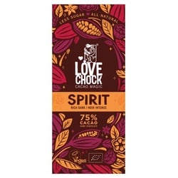 Lovechock Tafel Spirit Zartbitter-Schokolade mit Inulin bio