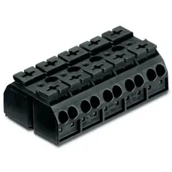Wago 862-525 4-Leiter-Geräteanschlussklemme, ohne PE-Kontakt, 5-polig, schwarz 862525  - 200 Stück