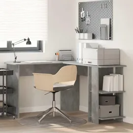 vidaXL Eckschreibtisch Beton Grau