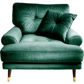 trends by hg Loungesessel TOKIO Mikrofaser 100 x 88 x 100 cm Grün