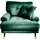 trends by hg Loungesessel TOKIO Mikrofaser 100 x 88 x 100 cm Grün