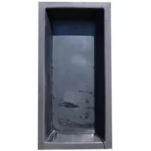 Wacredo GFK Rechteckbecken 200 x 100 x 35cm Kneippbecken Teichbecken Wasserspielbecken architektonisches Wasserbecken für Wasserspiel Glasfaser (Schwarz)