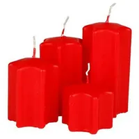 Buri 4er Adventskerzen  rot