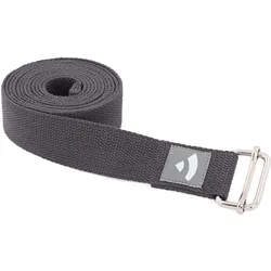 Yogagurt Asana Belt, Schiebeschnalle Baumwolle anthrazit EINHEITSGRÖSSE