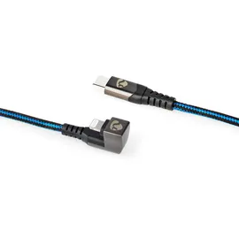 Nedis USB-C auf Apple Lightning 1 m Blau/Schwarz
