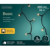 Lumineo LED-Lichterkette Basic klassisch warm, Dimmer Timer