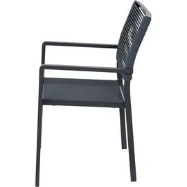 Siena Garden Leeds Stapelsessel 54 x 58 x 88 cm grau 2 St.