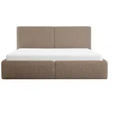 FEDVE Polsterbett Doppelbett Riberia Slim Bett Bettkasten 160x200 cm, Schlafzimmer, Betten, Polsterbetten