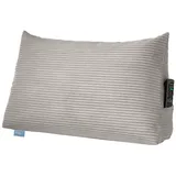 XDREAM Rückenkissen ergonomisches Keilkissen für Bett und Sofa, 1-tlg., als Kopfkissen oder Venenkissen verwendbar, mit praktischem Seitenfach grau