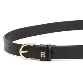 Tommy Hilfiger Essential EFFORTLESS 2.5 cm Ledergürtel schwarz, (Black), 70 cm