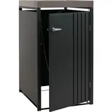 MCW Mülltonnenbox O67-PK-1 68 x 125 x 84 cm schwarz
