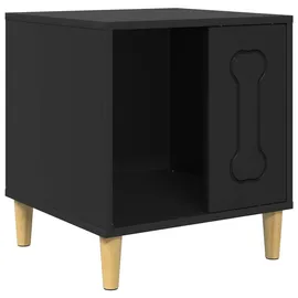 vidaXL Hundehütte 44 x 42 x 49 cm Holz Schwarz