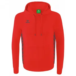 Erima Essential Team Kapuzensweat Herren Rot/Slate Grey 3XL