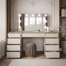 lookway Schminktisch AURORA DOUBLE KASCHMIR mit Schubladen