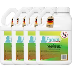FUTUM 4x5L Ameisenspray / Termitenspray bekämpft Ameisen, Eier & Larven  biozidfrei auf Wasserbasis, geruchsarm, Sofortwirkung ohne Flecken