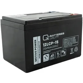 Quality Batteries Ersatzakku für Panasonic LC-CA1215P1 12V 15Ah AGM Batterie zyklenfest