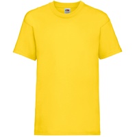 Fruit of the Loom Valueweight T Kids Basic T-shirt in versch. Farben und Größen, gelb, 164