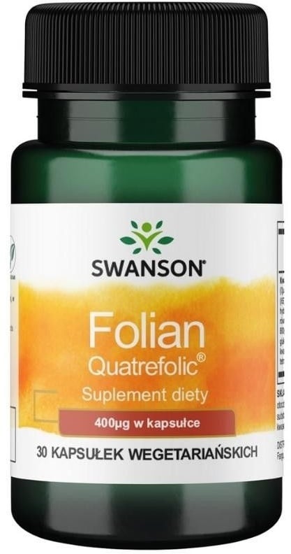 Swanson Folian Quatrefolic 400μg 30 St