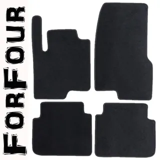 AUTOTEPPICH-STYLERS Q100+ Fußmatten Set passend für Smart ForFour 454 W454 2004-2006 Matten Autoteppiche Passform