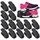 Relaxdays 30x Schuhstapler, schwarz Schwarz