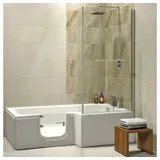 hak Handelsagentur Koch Solarna Badewanne mit Tür 170 x 85 cm (170 x 85/70 cm) rechts