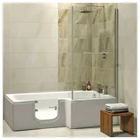 hak Handelsagentur Koch Solarna Badewanne mit Tür 170 x 85 cm (170 x 85/70 cm) rechts