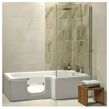 hak Handelsagentur Koch Solarna Badewanne mit Tür 170 x 85 cm (170 x 85/70 cm) rechts