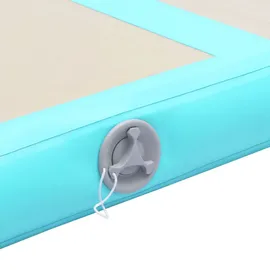 vidaXL Aufblasbare Gymnastikmatte mit Pumpe 700x100x10 cm PVC Grün