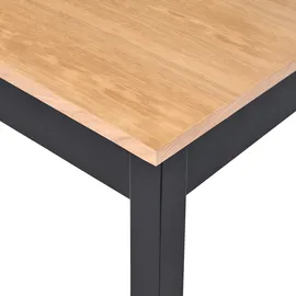 Beliani Esszimmertisch 80 x 74 x 80 cm braun/schwarz