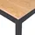 Beliani Esszimmertisch 80 x 74 x 80 cm braun/schwarz