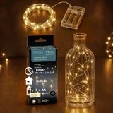 Lumineo LED Lichterkette Micro 1 m Weiß