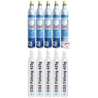 CAGO 5 x CO2-Zylinder 425 g 60l Sprudel-Wasser - Kohlensäure für Soda-Stream Wasser-Maxx